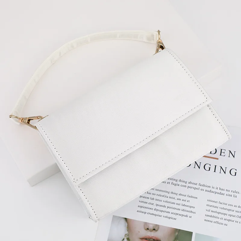 2022 Wholesale Latest Minimalistic Light Luxury Temperament White Hand Bags Handbags Clutch Evening Bag Elegant For Women