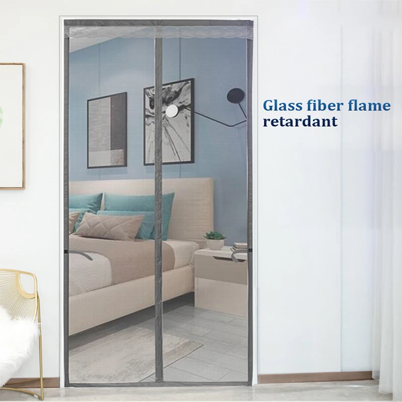 Magnetic Window Fly Mosquito Net Screen Full Frame Fiberglass DIY Magnetic Insect Screen Fly Insect Screen For Window