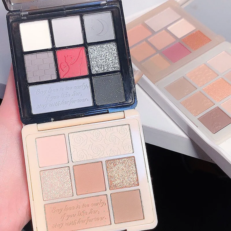 wholesale 8 color neutral eye shadow primer metallic eyeshadow pigment talc fre eyeshadow palettes organic