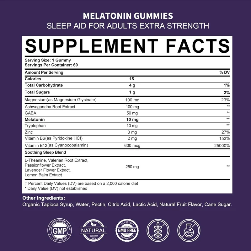 OEM Sleep Gummies медицинская добавка мелатонин для поддержки сна