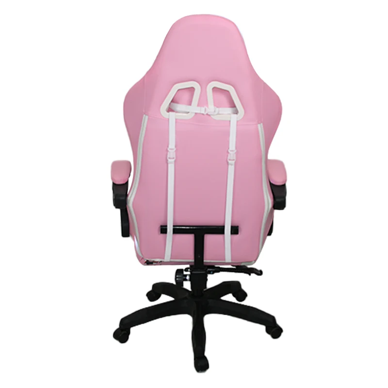 Custom Pink Home Gaming Chair RGB 360 Swivel Silla Gamer  Ergonomic Pu Leather Racing Computer Office Gaming Chair With Lights