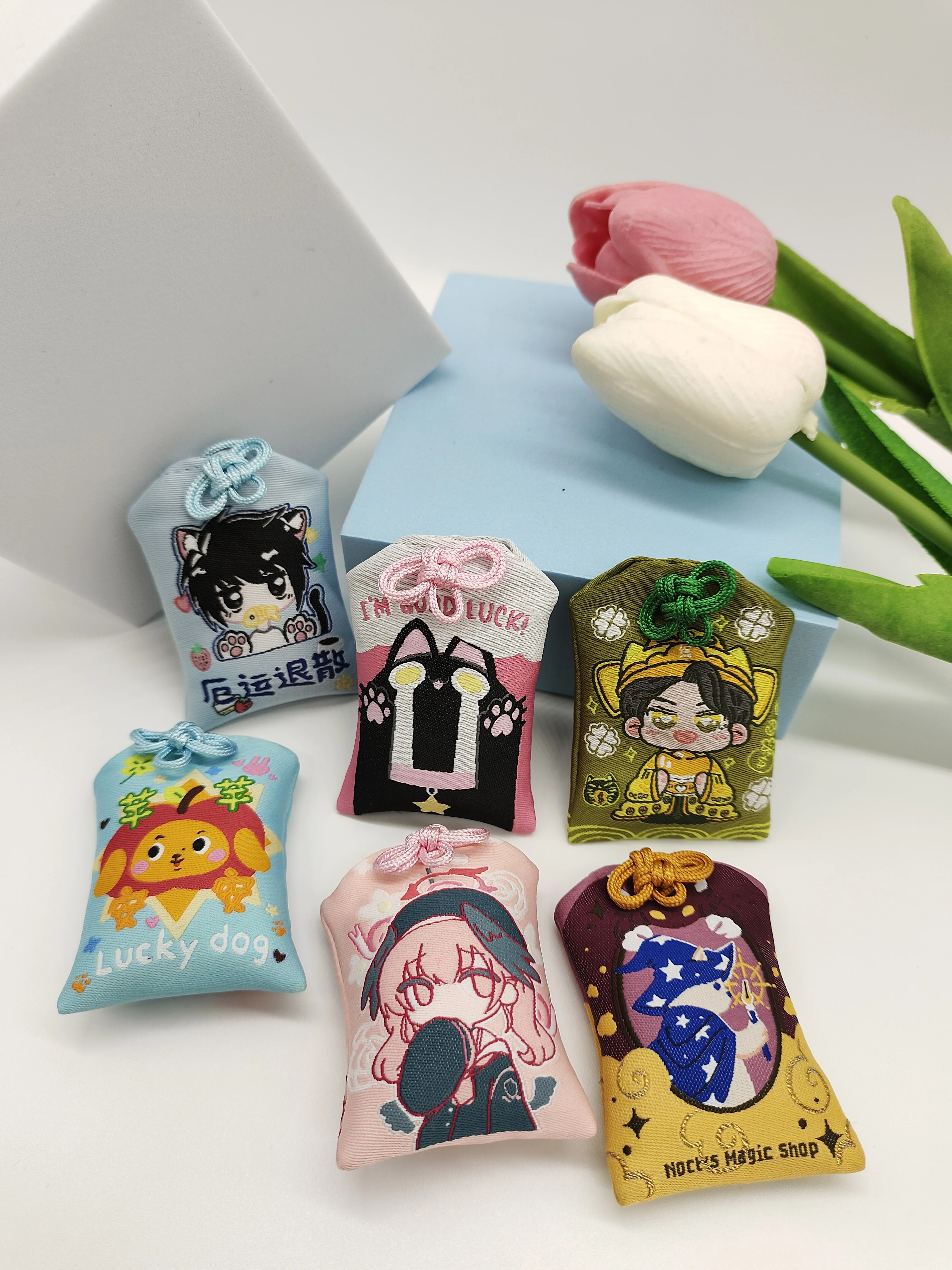 Custom japanese style oMaMori luck charm Peaceful Amulet Prayer Bag