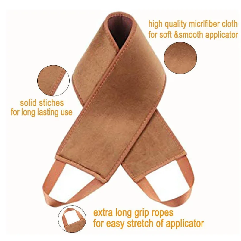 2023 New Trending Long Handle Cream Applicator Spatula for Back Body Skin Care Self Tanning Mitt Applicator