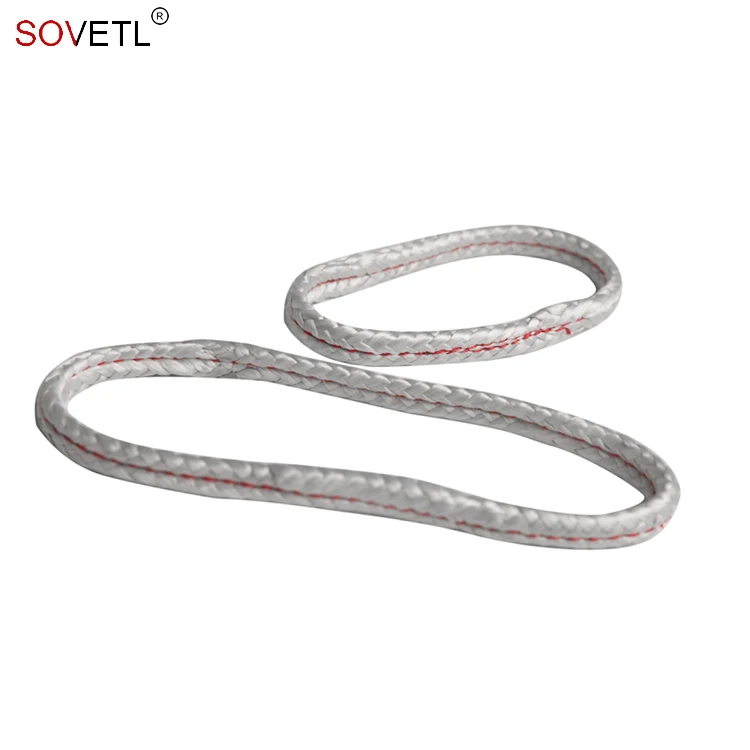 UHMWPE Rope with Loop Durabe Anti Cut Insertion Sewn Lightweight Cord 12 strands Strongest Material UHMWPE Continuous Loop