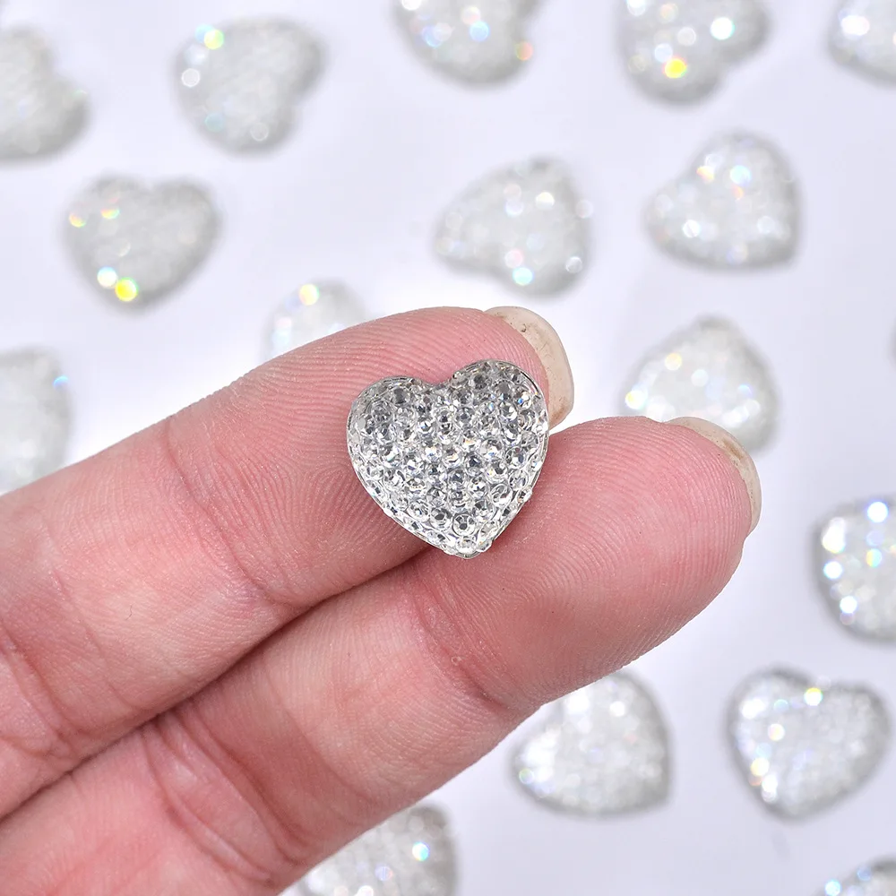 Source manufacturers direct love sticker resin diamond peach heart rhinestone resin diamond diy star diamond wholesale