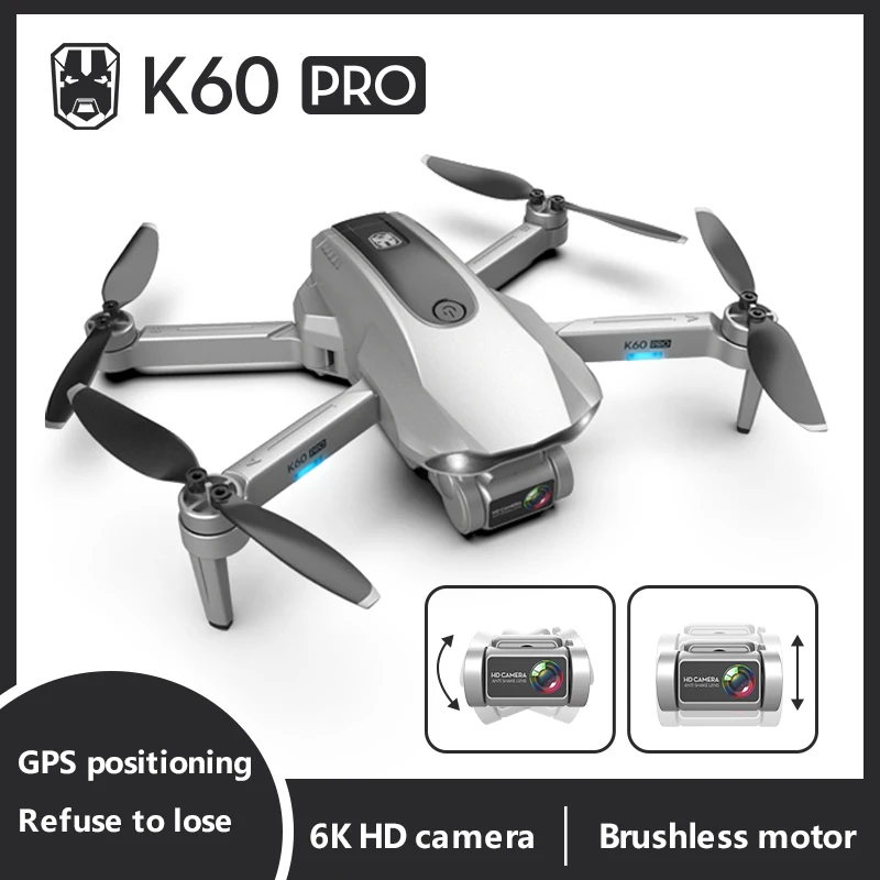 Mini 6K HD Camera Drone K60 PRO WIFI Air Pressure Altitude Hold Foldable Quadcopter K60 Pro Drone