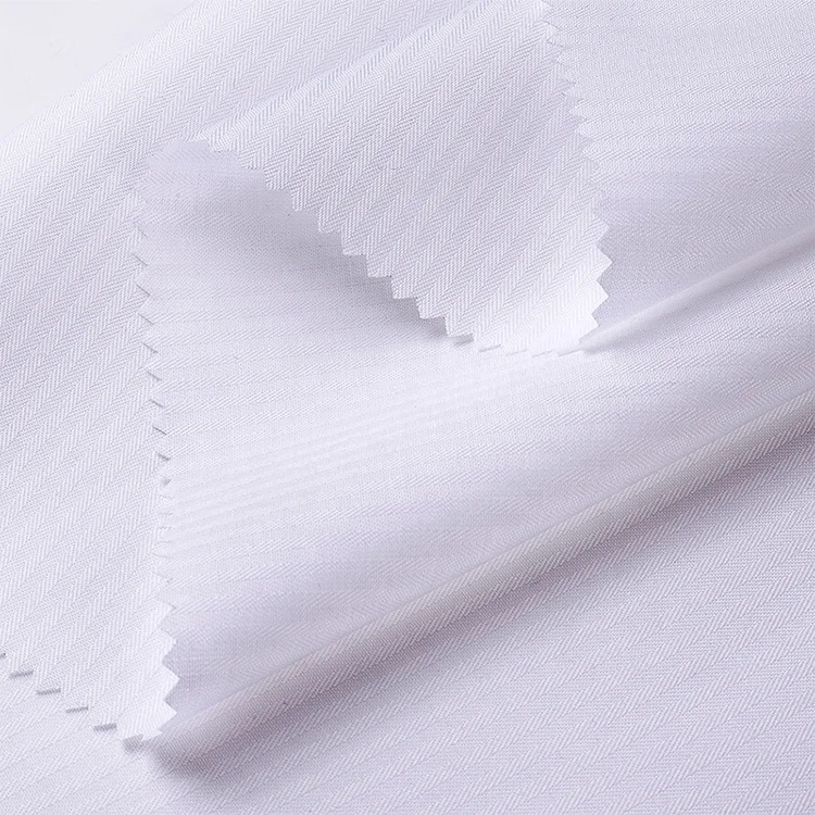 Polyester cotton cloth herringbone pattern