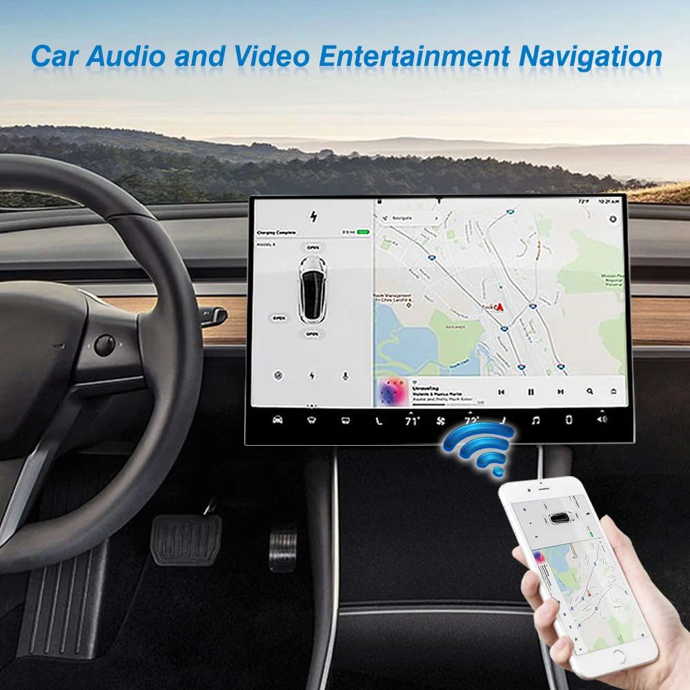 
Sibolan new technology 5G wifi wireless 16 inch fhd ips lcd display car headrest video touch screen portable USB monitor 