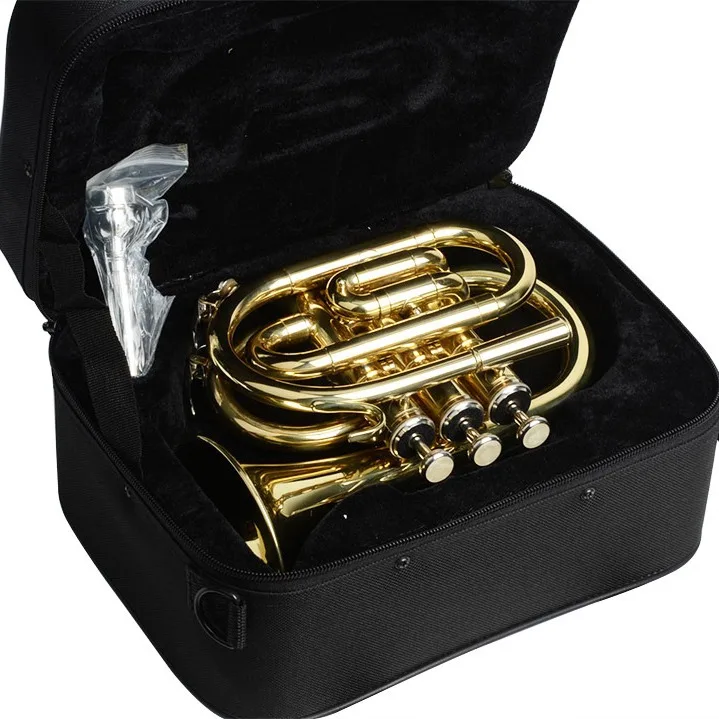 professional Palm trumpet B flat High grade  trumpet mini cornet three-tone trumpet for beginner