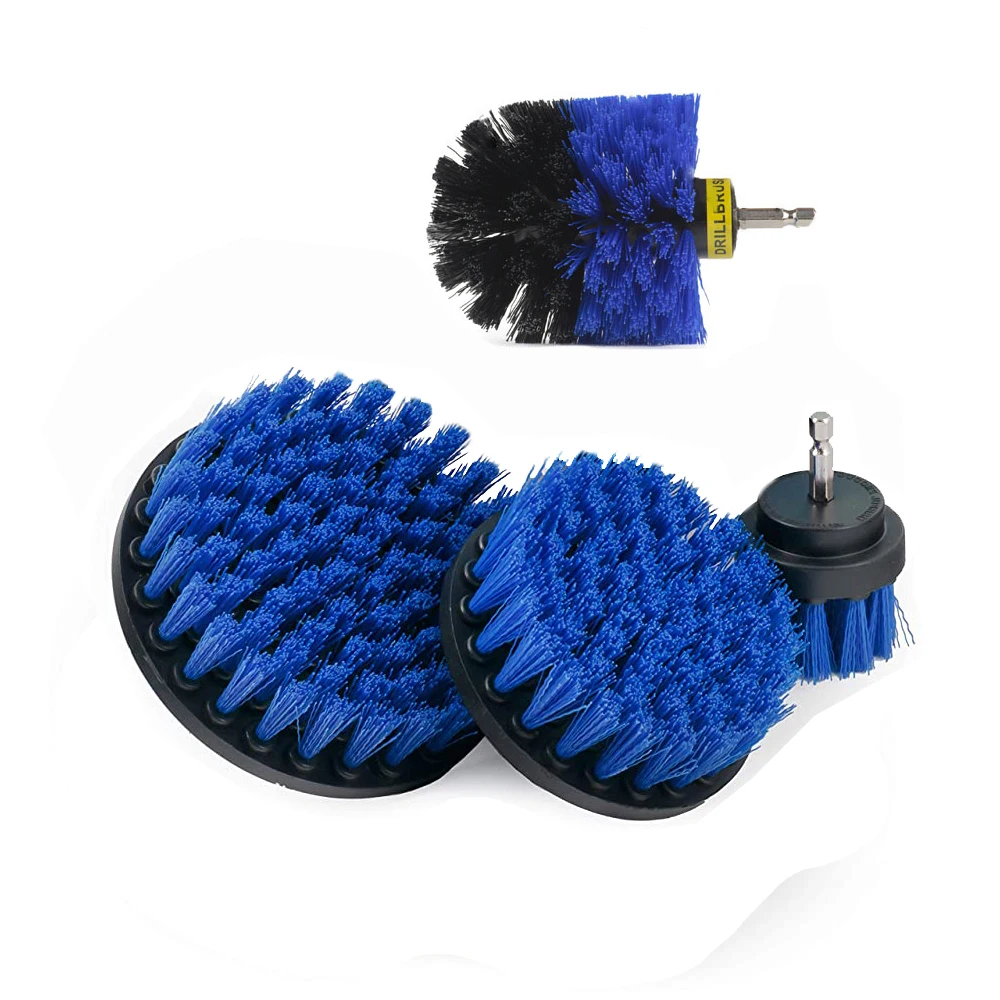 
Blue color Drill Cleaning Brush nylon drill brush for Bathroom 