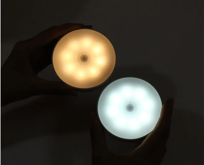 2021 New Design hot sale Wireless LED Body Motion Sensor Closet Lights Rechargeable Magnet LED Night Light