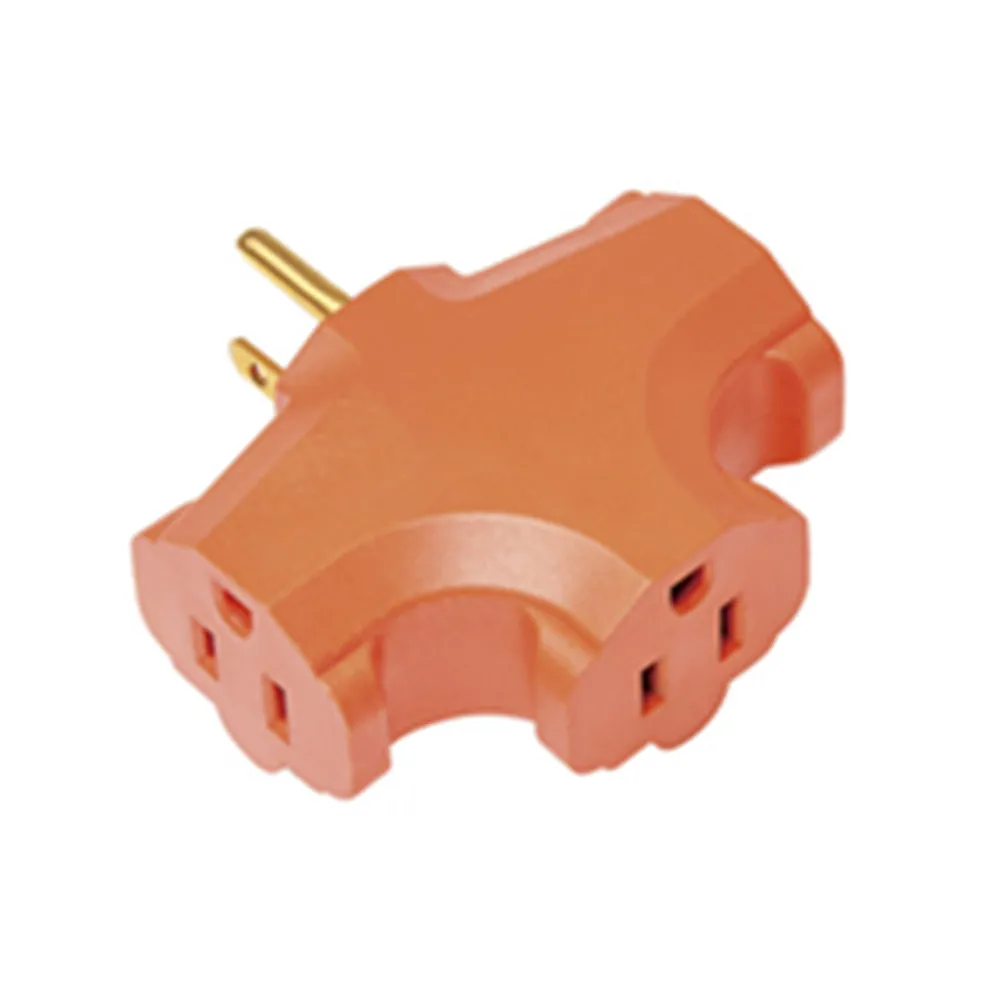 Hot Sale Portable America Type 3Pin Plug 3 Outlet Small Volume 125V Wall Socket/