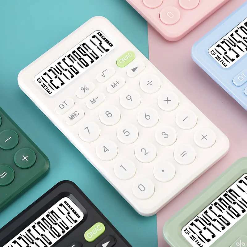 Factory Wholesale Price colored Student calculator Electronic Digital calculator Custom Logo calculator
