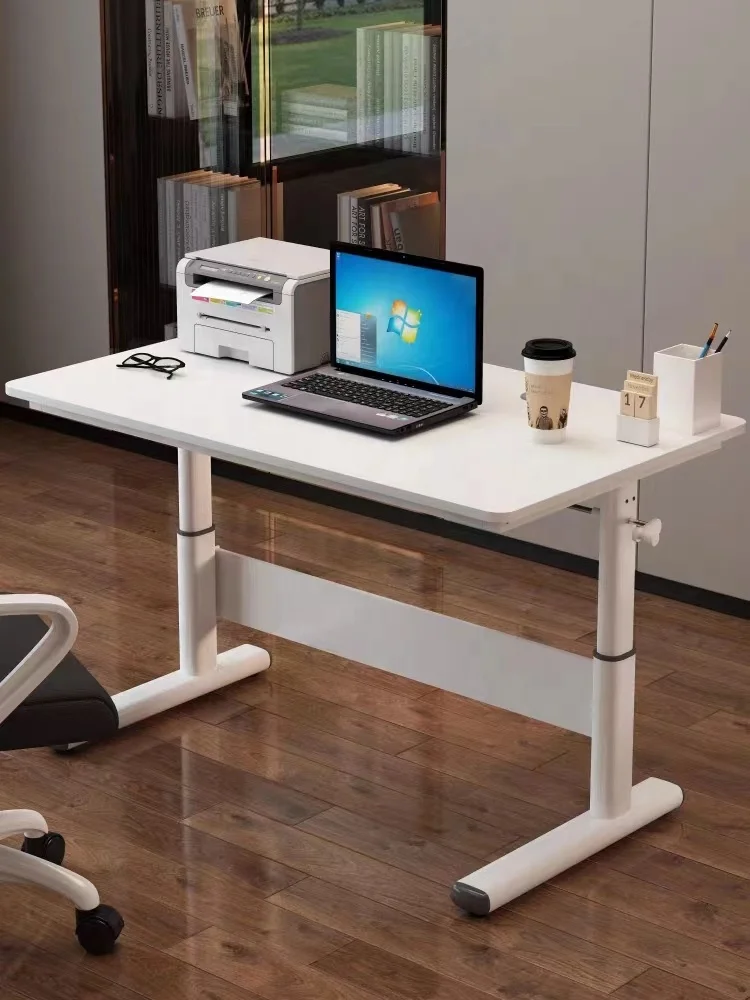 China Supplier Competitive Price High Quality Adjustable Office Table MDF Lifting Table For Sale