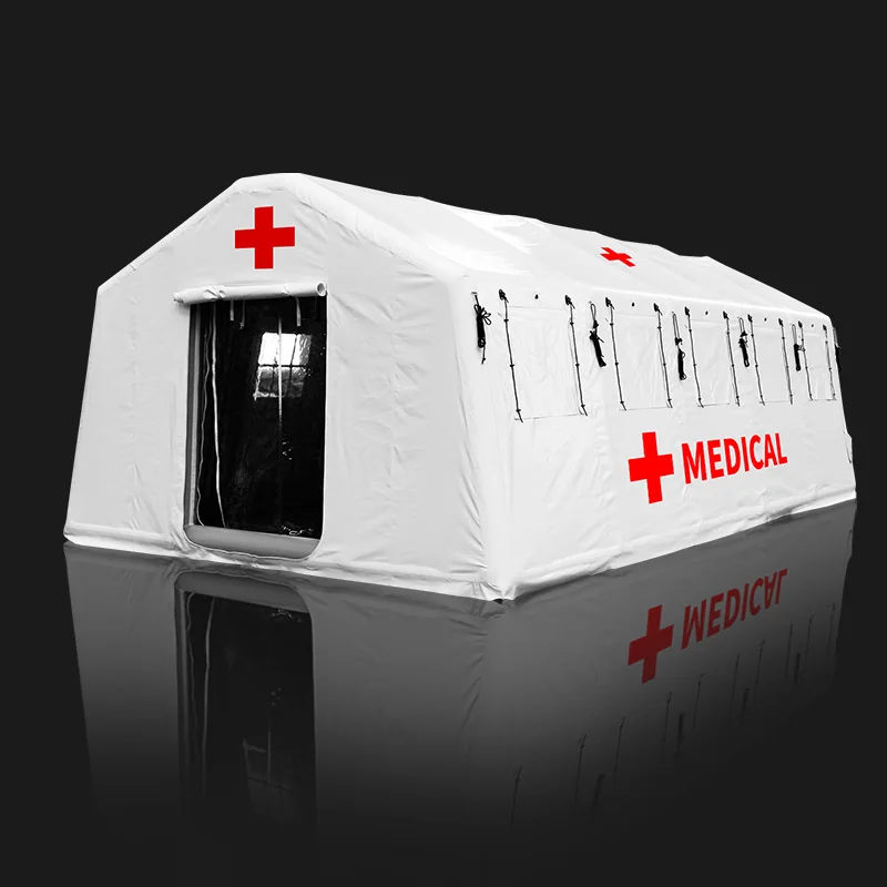 PVC Customized shelter outdoor inflatable medical tent emergency tent used inflatable hospital tent