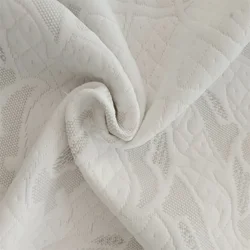 Graphene hometextile fabric Mesh polyester jacquard fabric Stretch Breathable mattress lace fabric