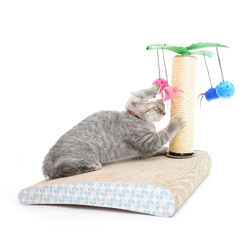 Coconut Island Cat Scratcher Corrugated board natural sisal cat scratcher mat and lounge cardboard cat scratcher board