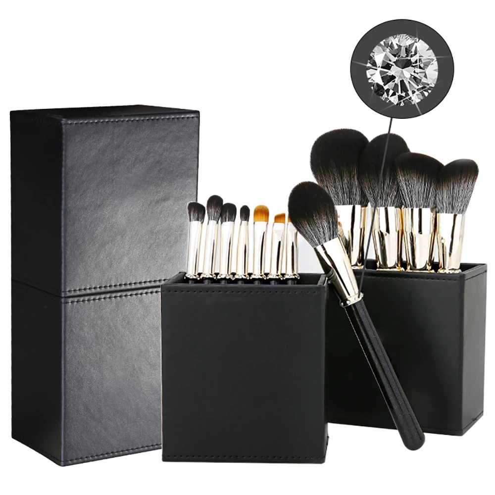 Makeup Brush Set 12 Pcs Premium Synthetic Foundation Concealer Powder Eye shadows Blush Makeup Brushes Cosmetic Brushes