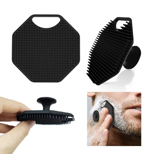 OEM Soft Silicone Octagon Facial Cleansing Brush Face Massager Scrubber for Exfoliating and Cleaning with Customizable Logo