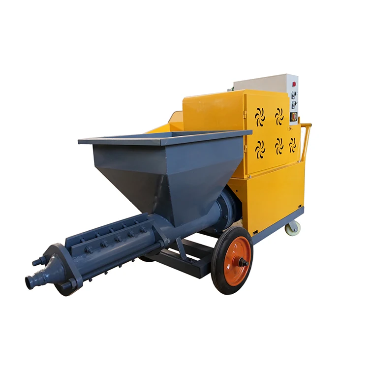 Wall construction putty cement mortar spraying machine