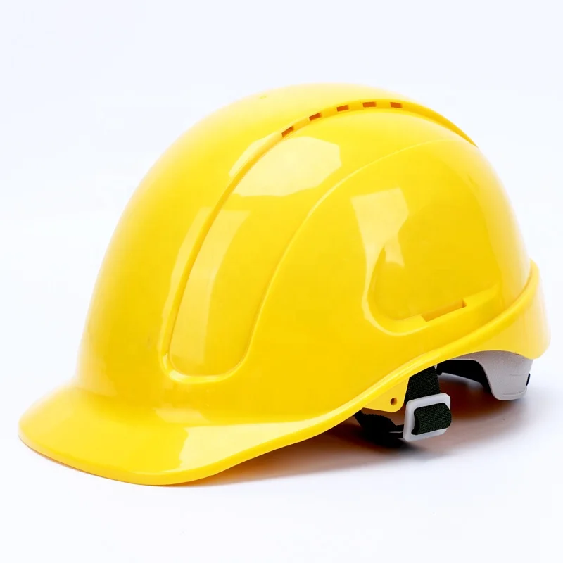 CE and ANSI CLASS E 20KV insulation yellow ABS shell ventilation holes electrician engineer safety helmet hard hat
