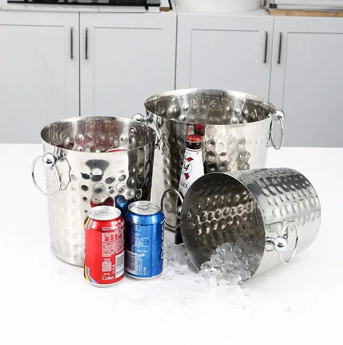 Ice bucket stainless steel beer bucket champagne bucket bar