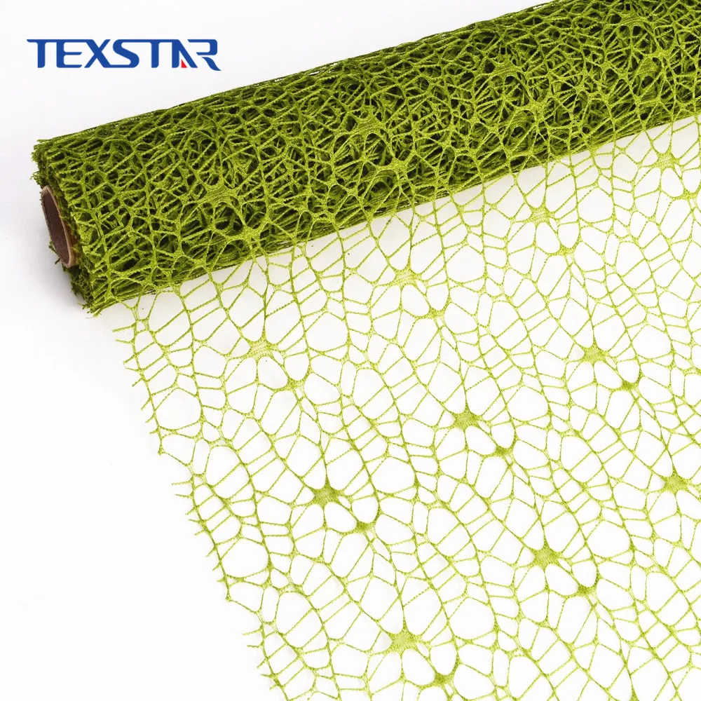 100% Polyester decoration net spider mesh roll for wrapping flowers