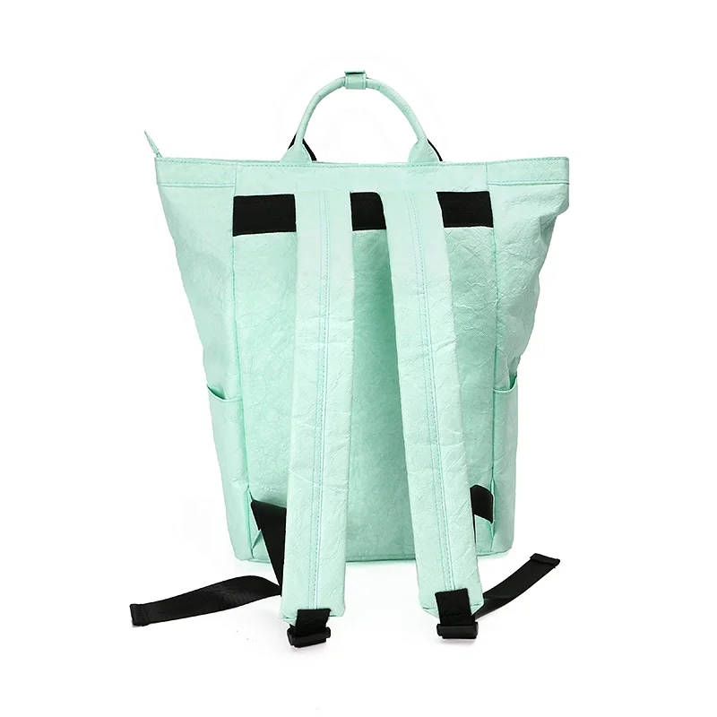OEM ODM manufacturer tyvek paper laptop bag waterproof fresh green tyvek paper school bag eco-friendly Tyvek Backpack for travel