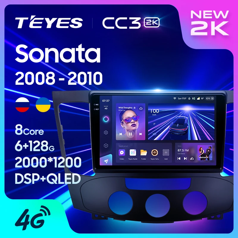TEYES CC3L CC3 2K For Hyundai Sonata NF 2008 - 2010 Car Radio Multimedia Video Player Navigation stereo GPS Android 10 No 2din 2
