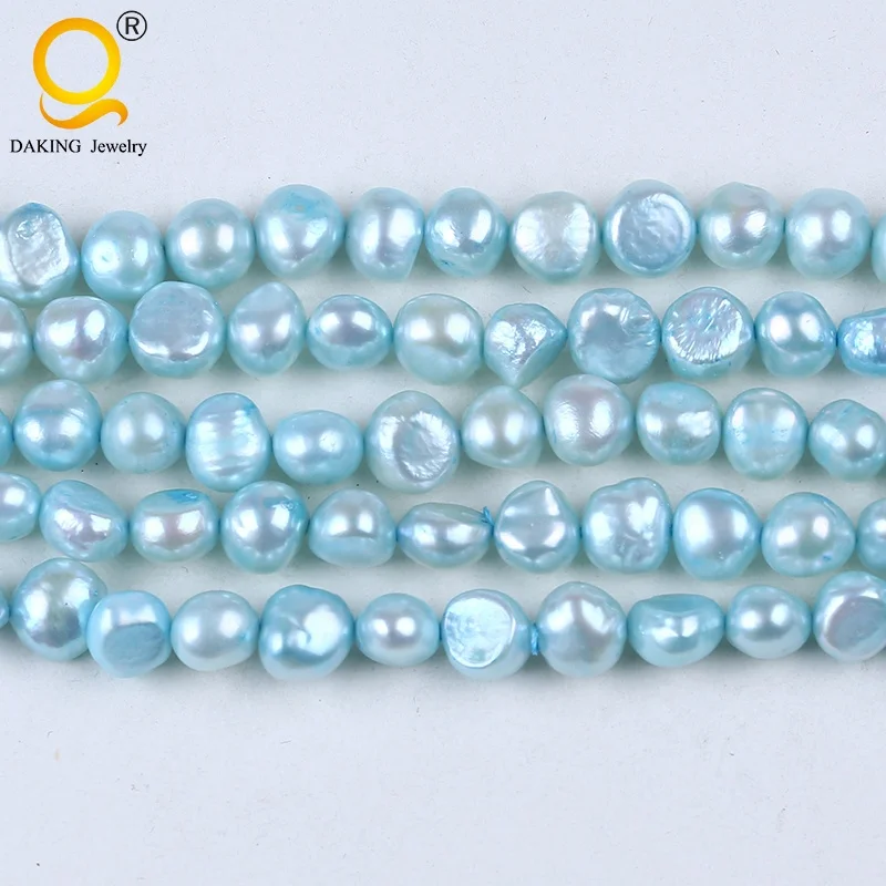 Wholesale 9-10mm baroque cultured freshwater pearl beads for making