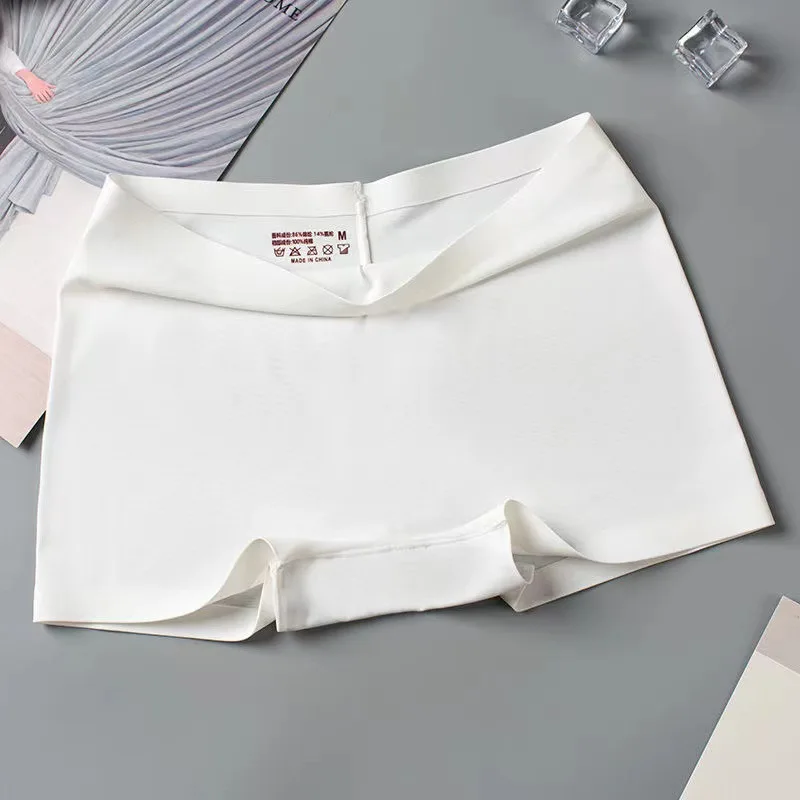 New style ice silk female underwear women boxer shorts cotton panties seamless underwear for women