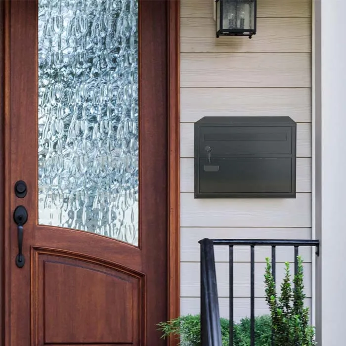 Factory Custom Outdoor Wall Mounted Metal Letterbox  Steel Mailbox Postal Service Letterbox with Lock for  Newspapers