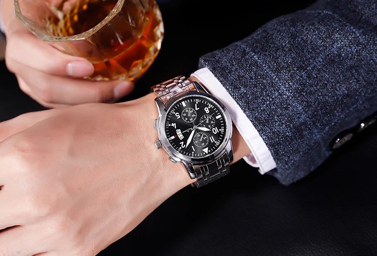 Chinese Wholesale Business Watches Waterproof Fashion Quartz Wrist Watch for men