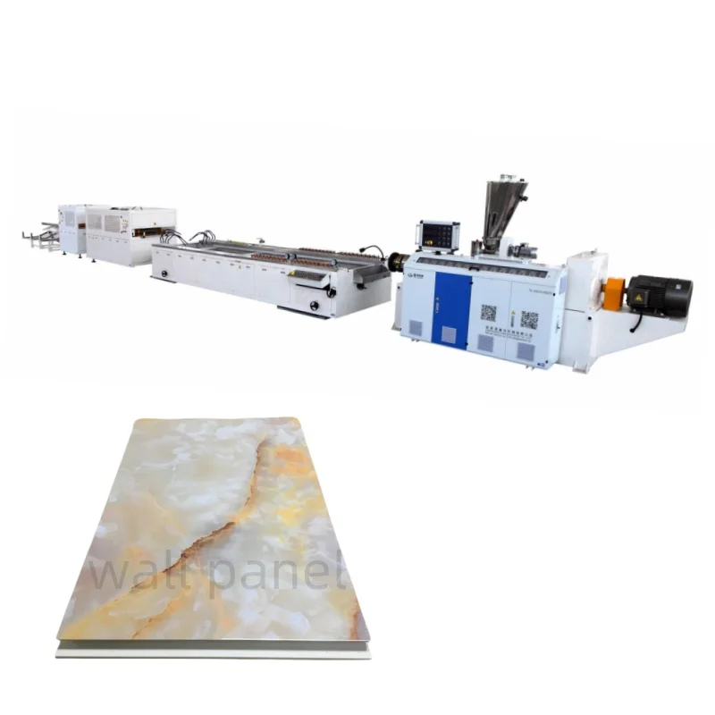 Full automatic plastic pvc wpc   wall panel extruder production line  machine