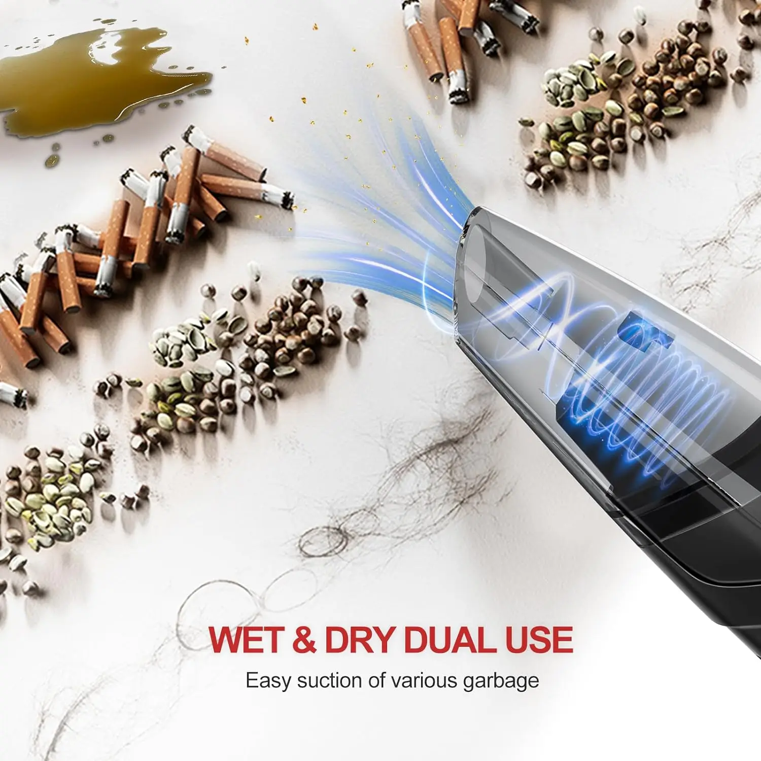 Handheld wireless wet and dry vacuum cleaner hand vacuum cleaner for car dust cleaning Brushed or Brushless Motor