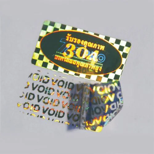 laser shinny metallic hologram holographic sticker