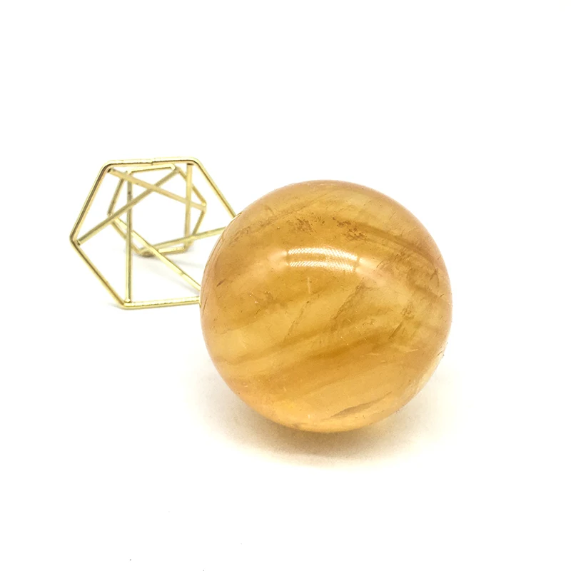 Wholesale Natural Crystal Orange honey calcite polished sphere Crystal Rainbow calcite ball for decoration