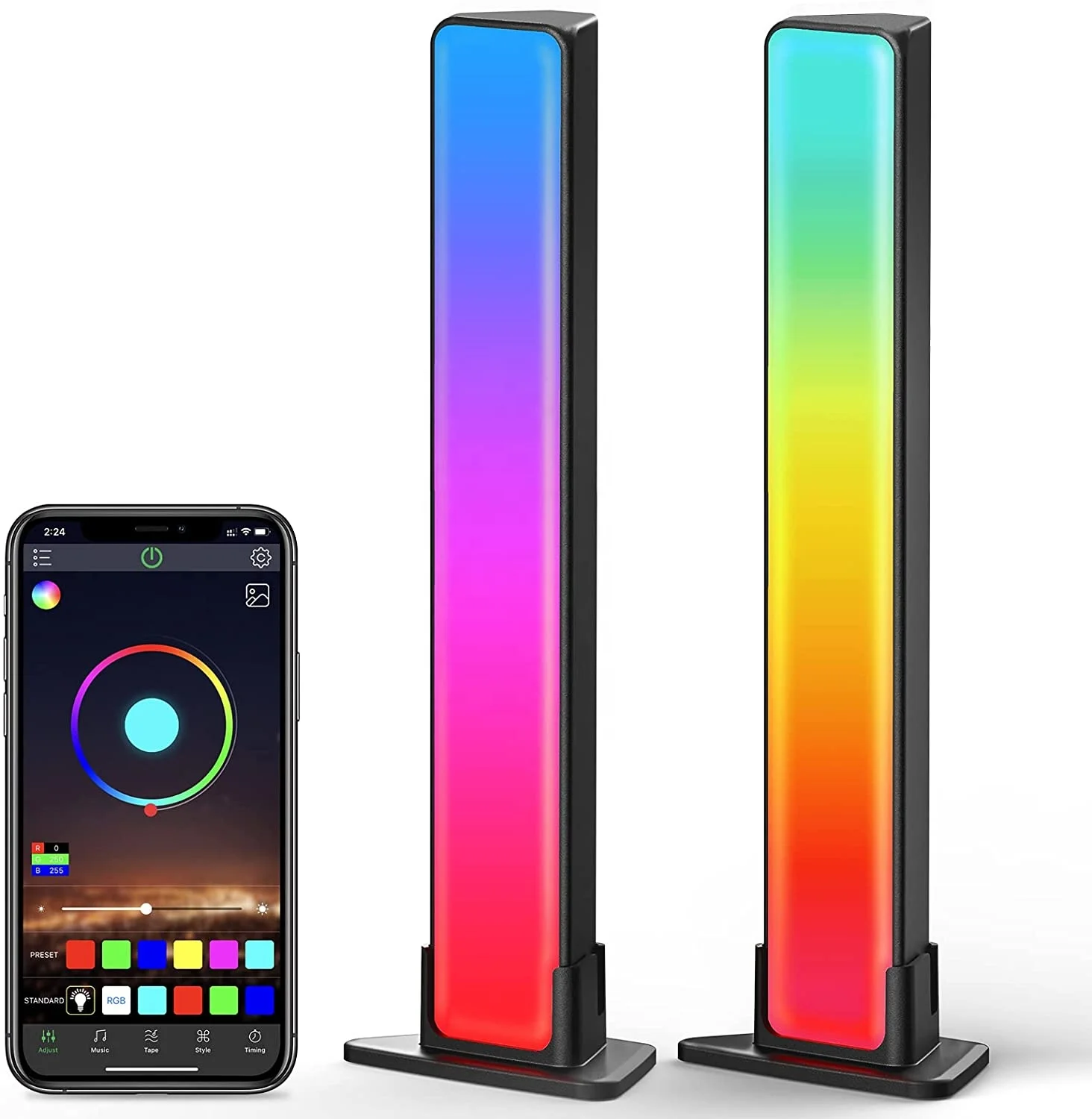 App phone remote control LED adult gaming night Light Bars RGB Light Bars for TV Ambient Lighting game party PC room decor