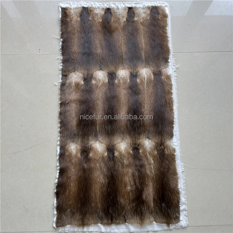Wholesale Natural color real mink fur pelt blankets