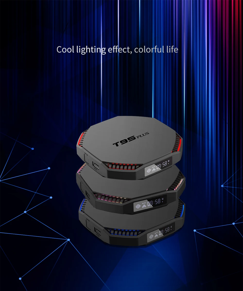 Android 11.0 Tv Box RK3566 2.4G&5G Wifi Media Player Set Top Box T95 PLUS 8K T95 Plus 4GB/8GB RAM 32GB/64GB ROM Quad Core 2 Year