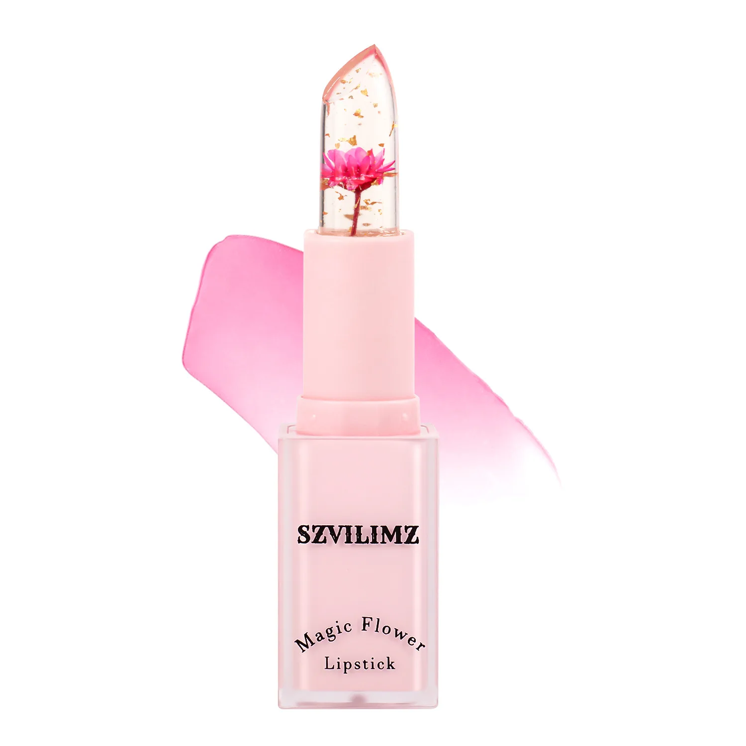 Spot logo Floral Lipstick Moisturizing Lip Care Strawberry Flower Lipstick