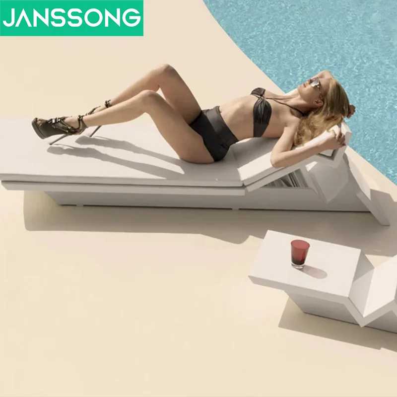 Luxury Hotel Pool Chaise Lounge Garden Beach Sun Lounger