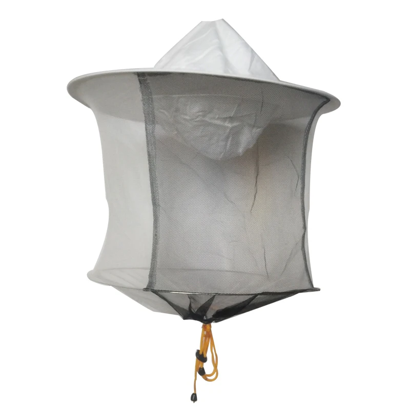 Economical and White Beekeeping Pure Cotton Hat for Bee Keeping with Double- inner Layer Bee Hat