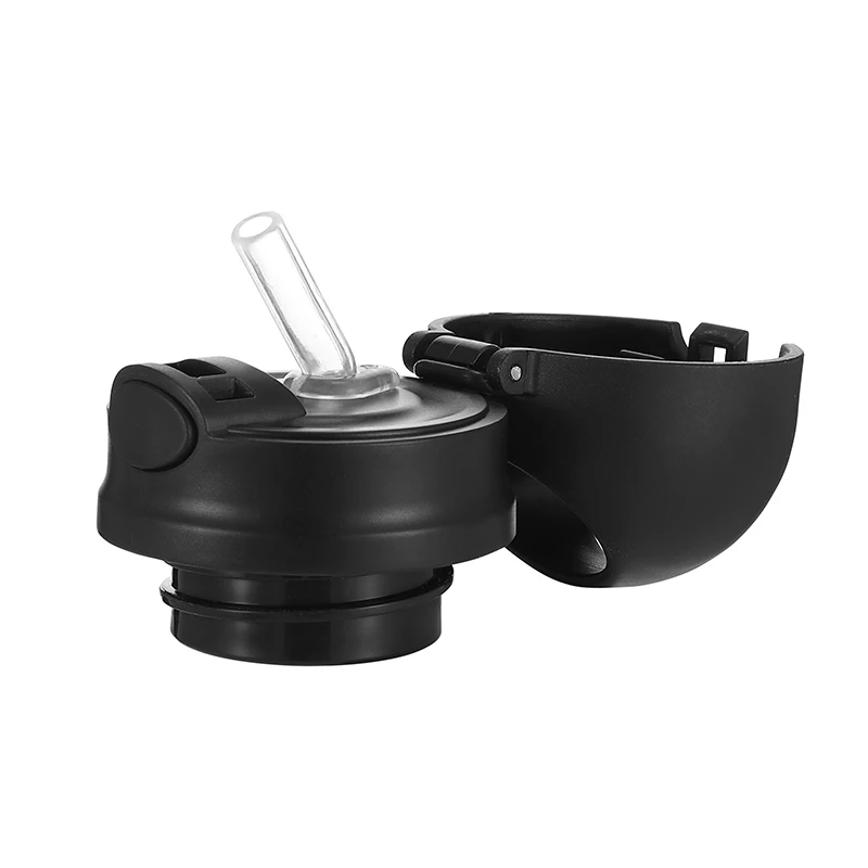 Everich hotsale leakproof BPA FREE 12oz Vacuum Stainless Steel Insulate standard Water Bottle cup mug with Silicone straw lid