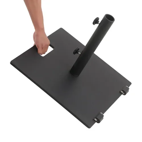 17KGS наружная стальная пластина квадратный плоский зонт