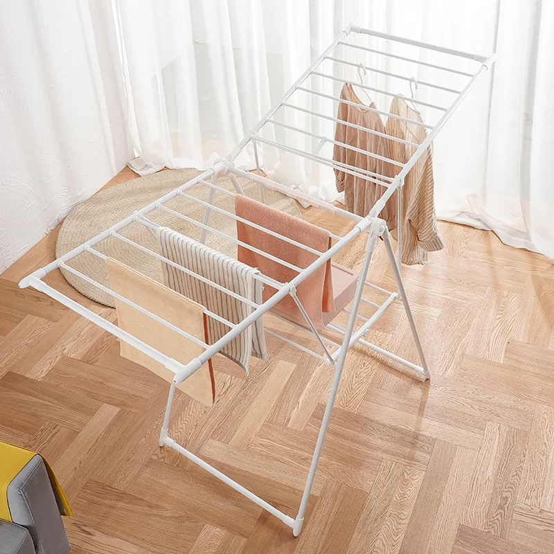 Factory Price Clothes Hanger High Quality Foldable Clothes Poles Two Colors Optional Balcony Clothes Hanger OEM Available