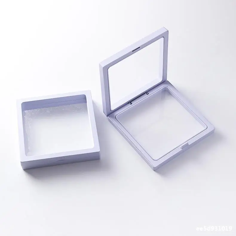 Wholesale 5*5cmDisplay Box  Packaging cases for Jewelry Black White Acrylic Transparent Jewelry Box