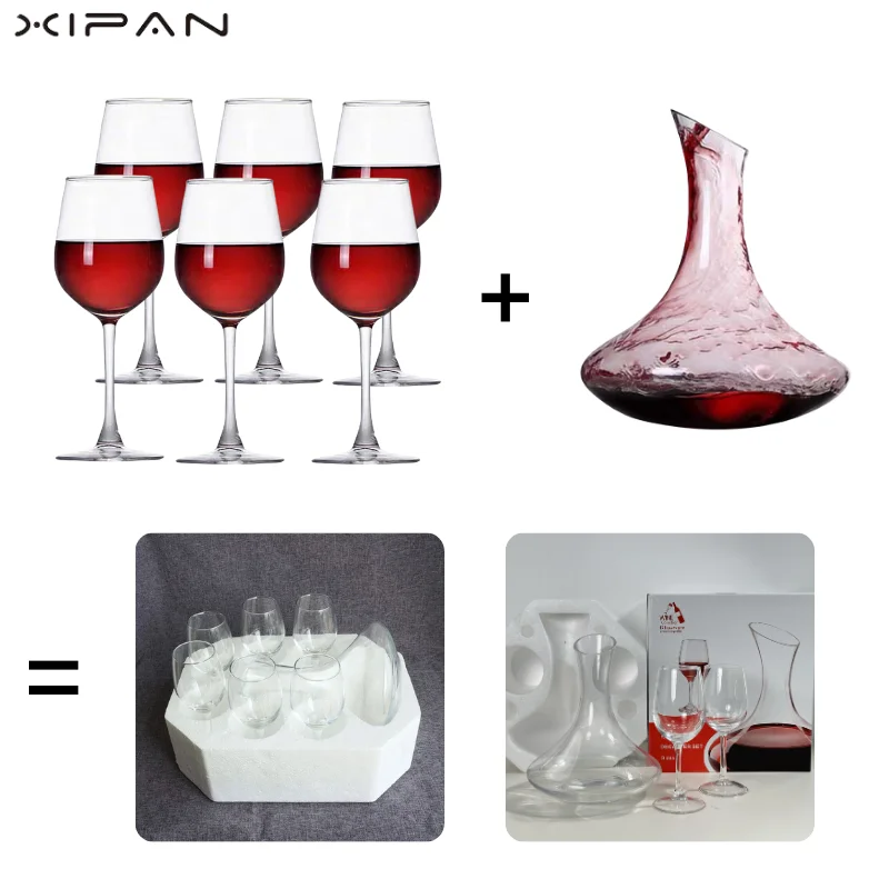 Crystal Wine Decanter Wine Glass Set Carafe Hand Blown Wine Decanter Crystal Drinking Glass Decanter set