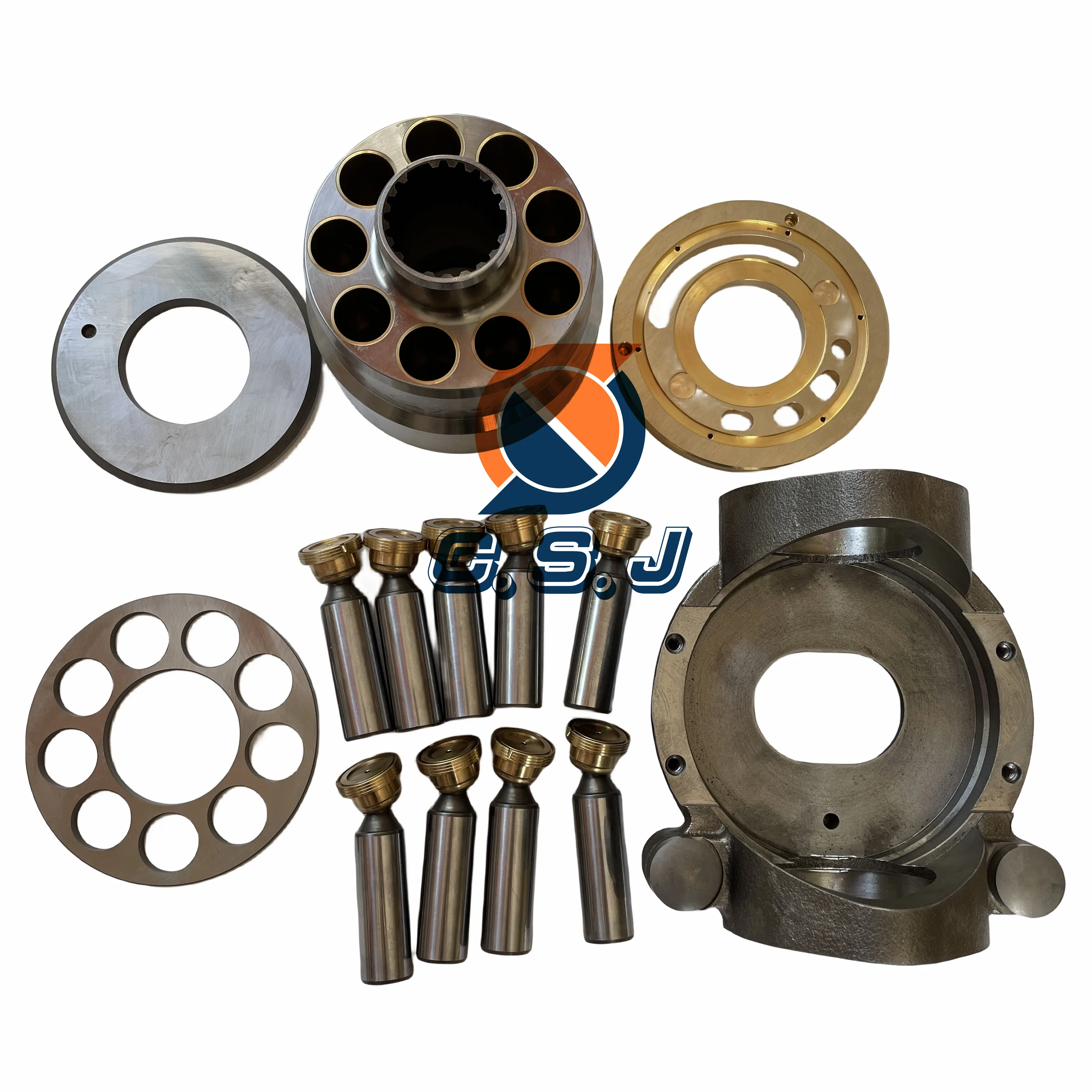 Гидравлический поршневой насос запасные части 9T7761 поршень 9T7757 блок цилиндров 9T1633 клапанная пластина для CAT12G CAT14G 120G грейдерный