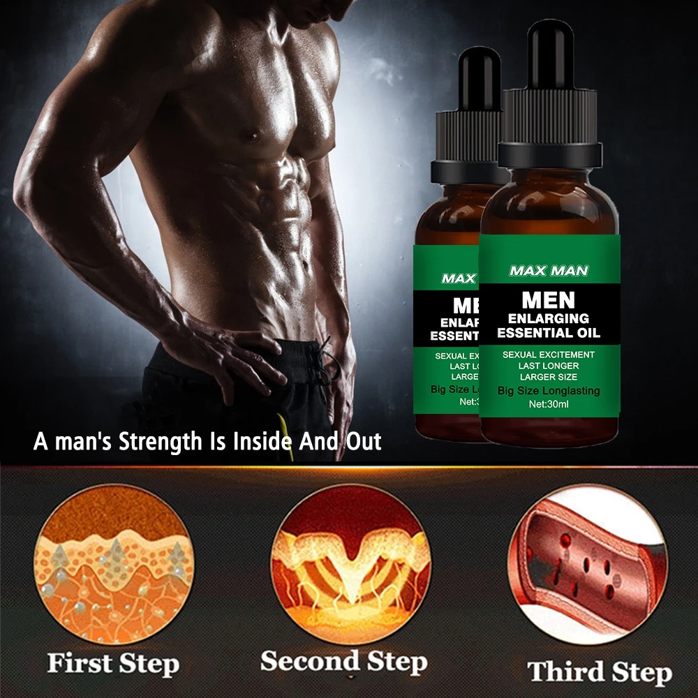 Private Label Wholesale Men Enlarging Essential Oil Men Sexual Excitement Men Last Longer Penis massage oil